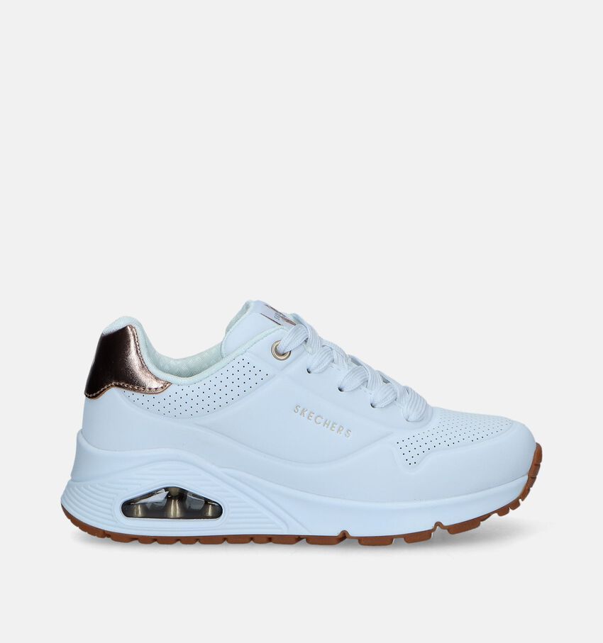 Skechers Uno Gen1 - Shimmer Away Witte Sneakers