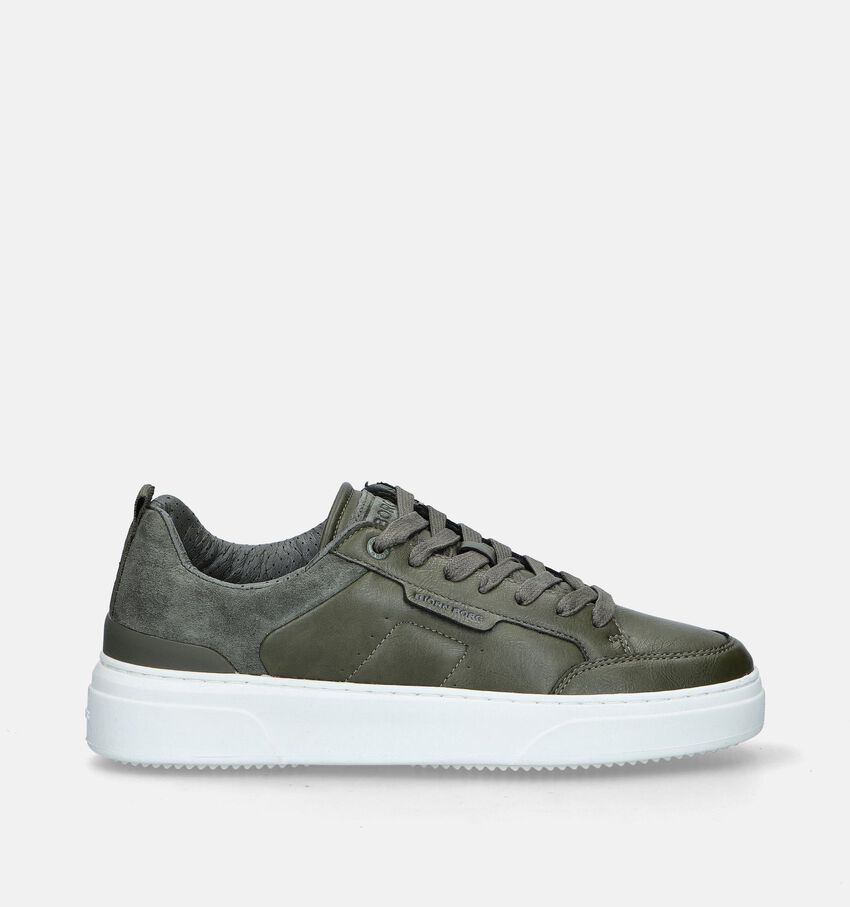 Björn Borg Tennis Low Olijfgroene Veterschoenen