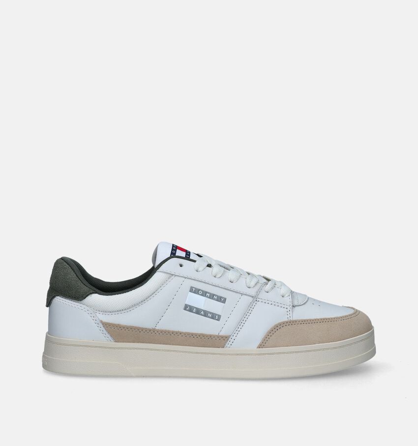 Tommy Hilfiger The Greenwich Mix Media Ecru Veterschoenen