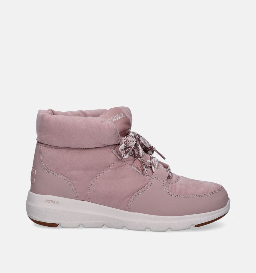 Skechers Glacial Ultra Trend Up Roze Boots