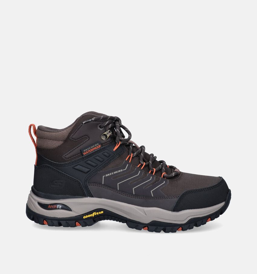 Skechers Arch Fit Dawson Raveno Bruine Wandelschoenen