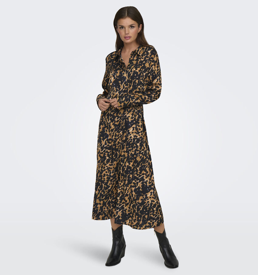 JDY Judy Robe chemise en Brun