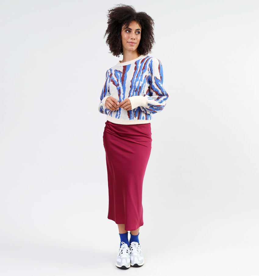 Rue Mazarine Crazy Blauwe Maxi rok