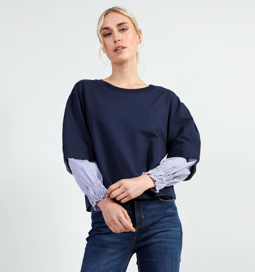 Orfeo Nancy Sweatshirt en Bleu