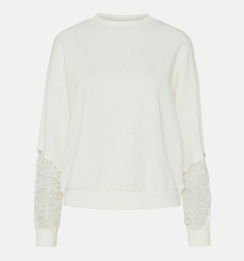 Pieces Patience Witte Sweater