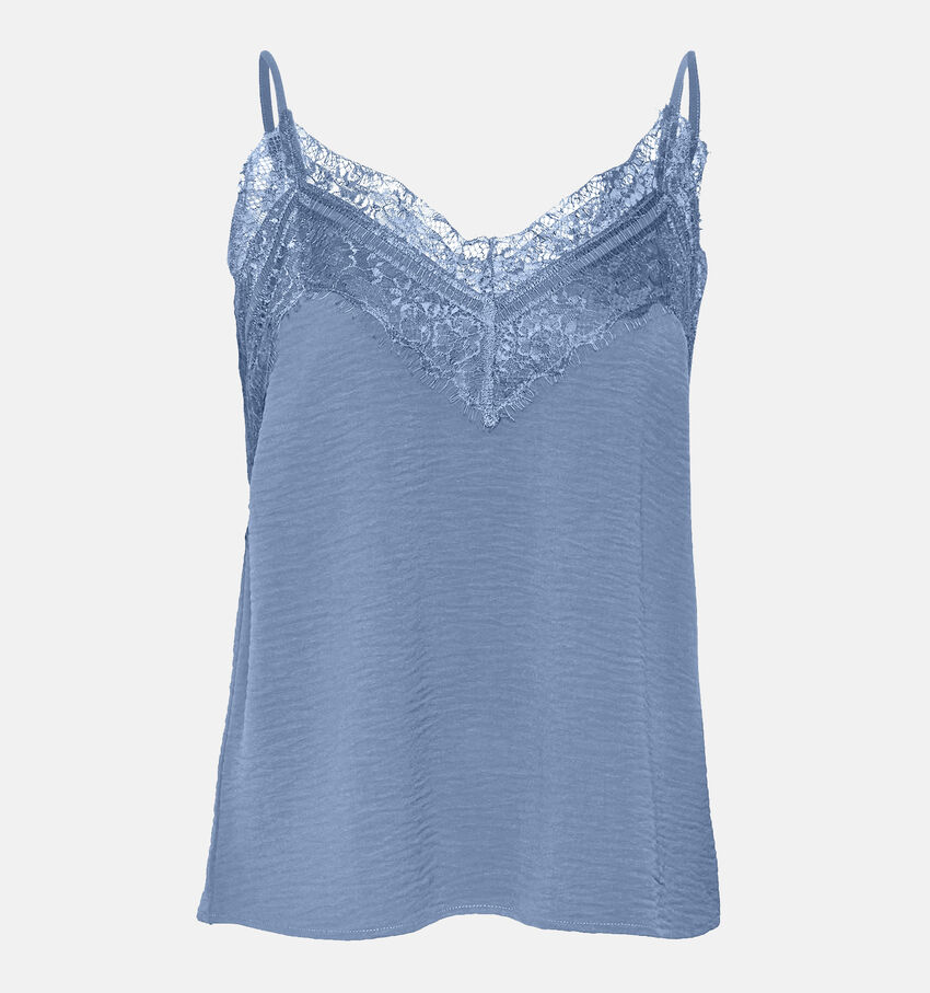 Vero Moda Alva Blauw Satijnen topje