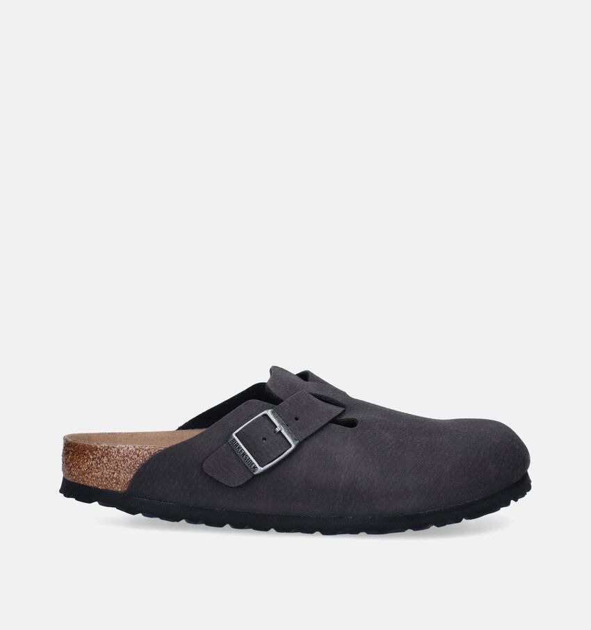 Birkenstock Boston Zwarte Slippers