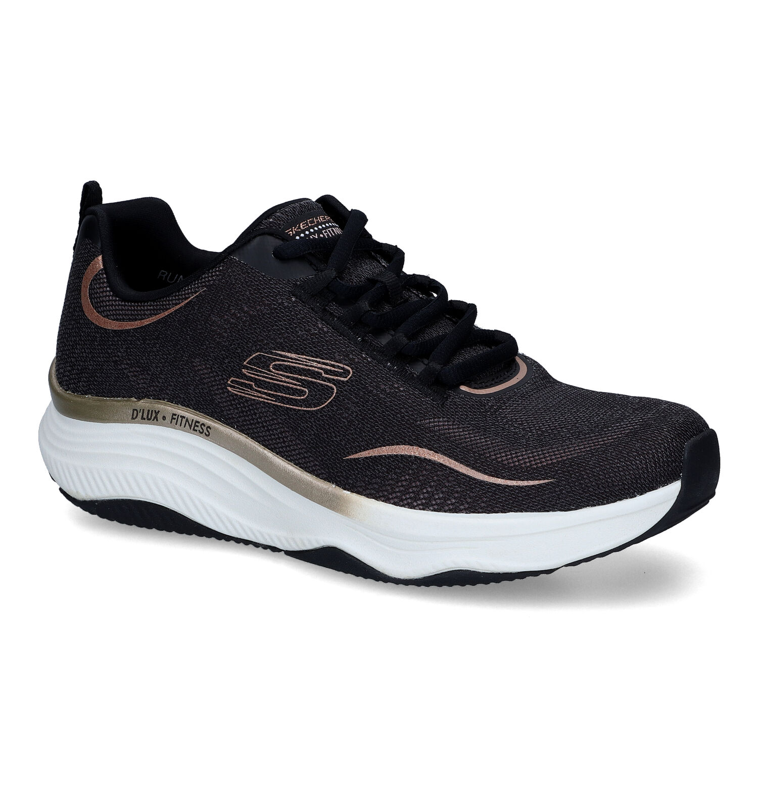 Formulering Verduisteren anders Skechers Relaxed Fit D'Lux Fitness Relaxed Fit Zwarte sneakers | Dames  Sneakers