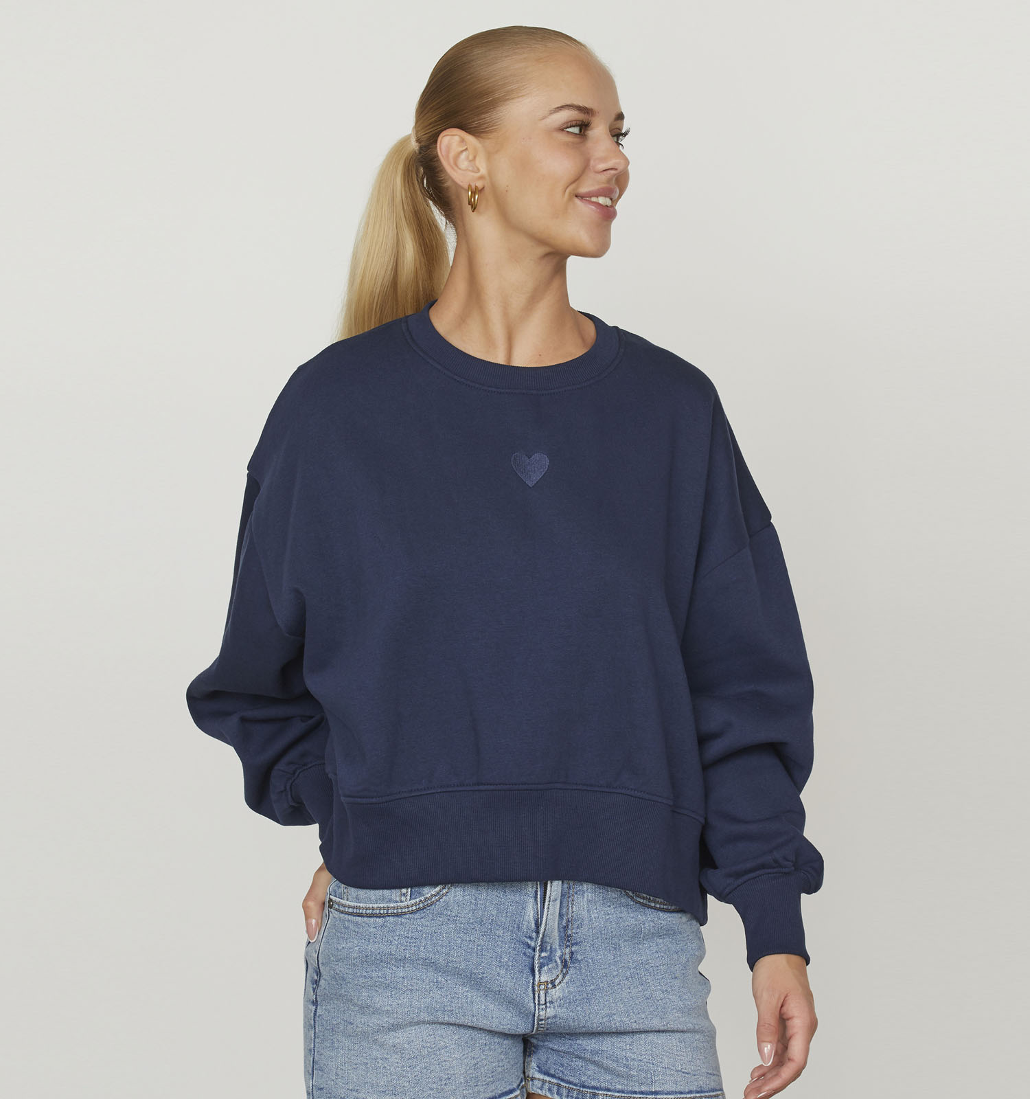 Blauwe dames sweater sale