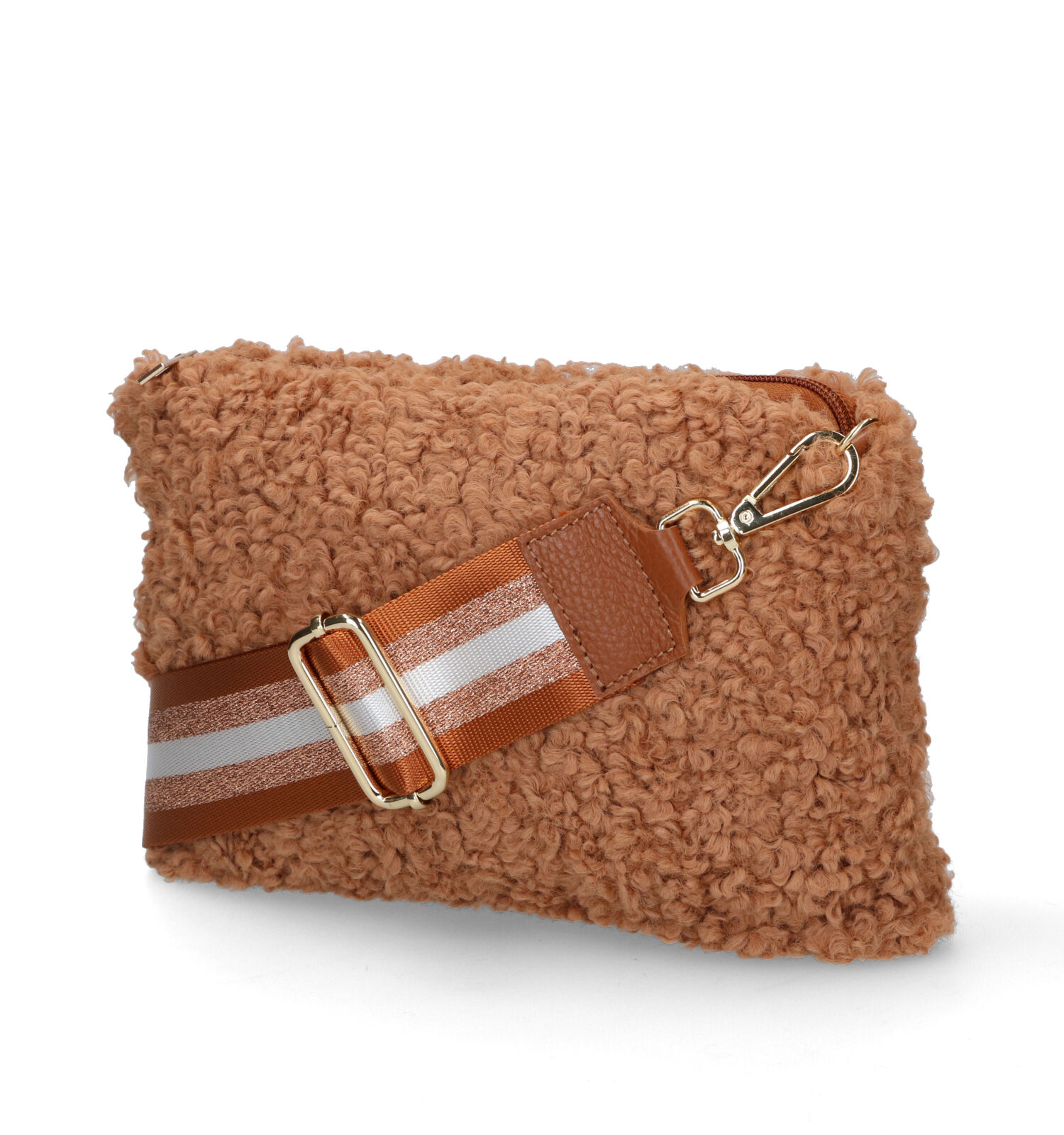 Dolce C. Teddy Cognac Crossbody Tas Dames Crossbody tassen