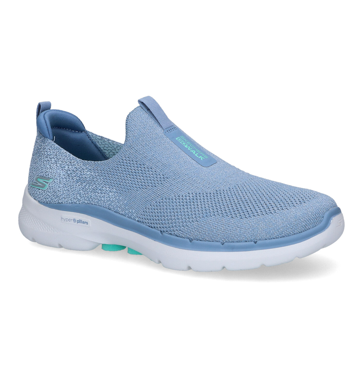 Skechers Go Walk 6 Glimmering Blauwe Sneakers Dames Sneakers Online op TORFS.BE