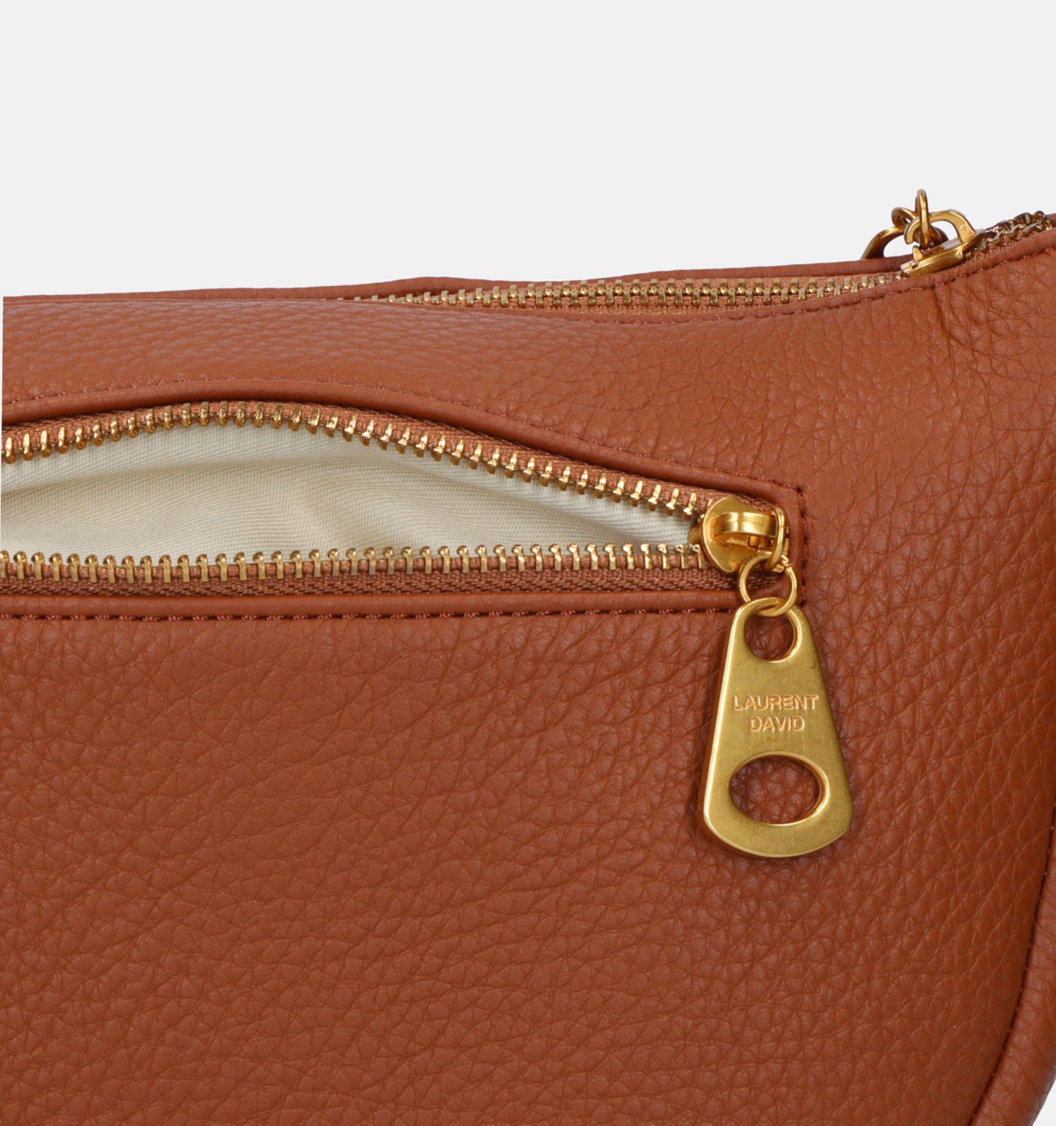 Laurent David Est E Cognac Crossbody Tas Dames Crossbody Tassen