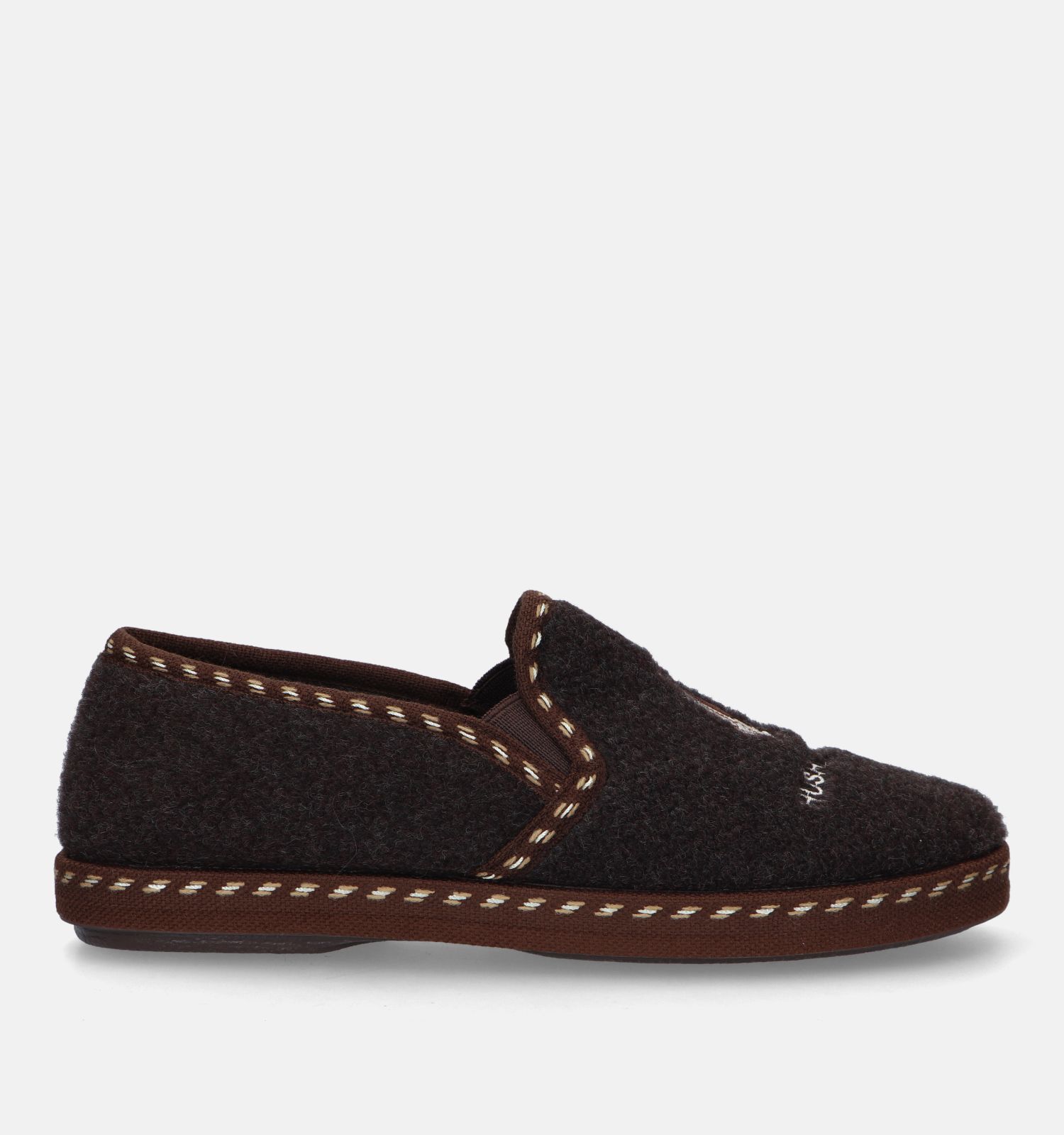 Hush Puppies Diacono Pantoufles en Brun Hommes Pantoufles en