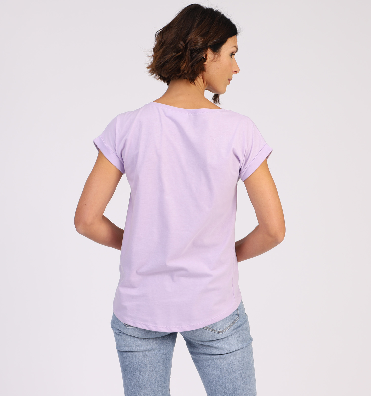 Lila t shirt online dames