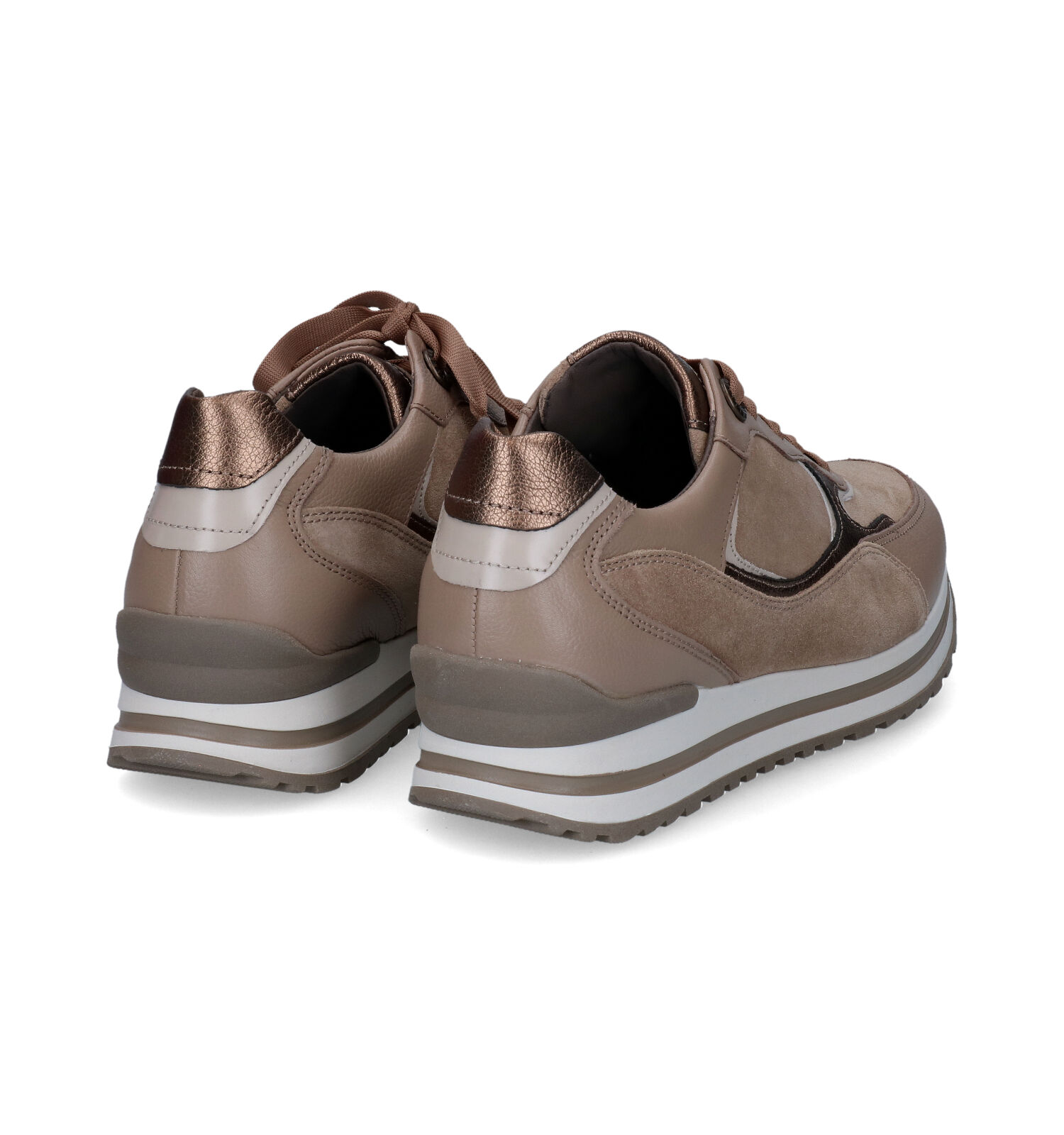 GABOR 63.420.14 Basket Confort Femme Mode Taupe