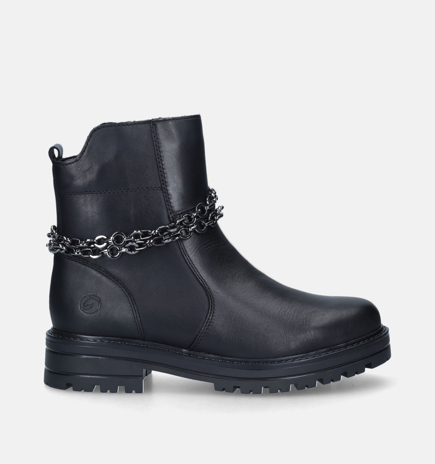 Bottines noires motardes best sale