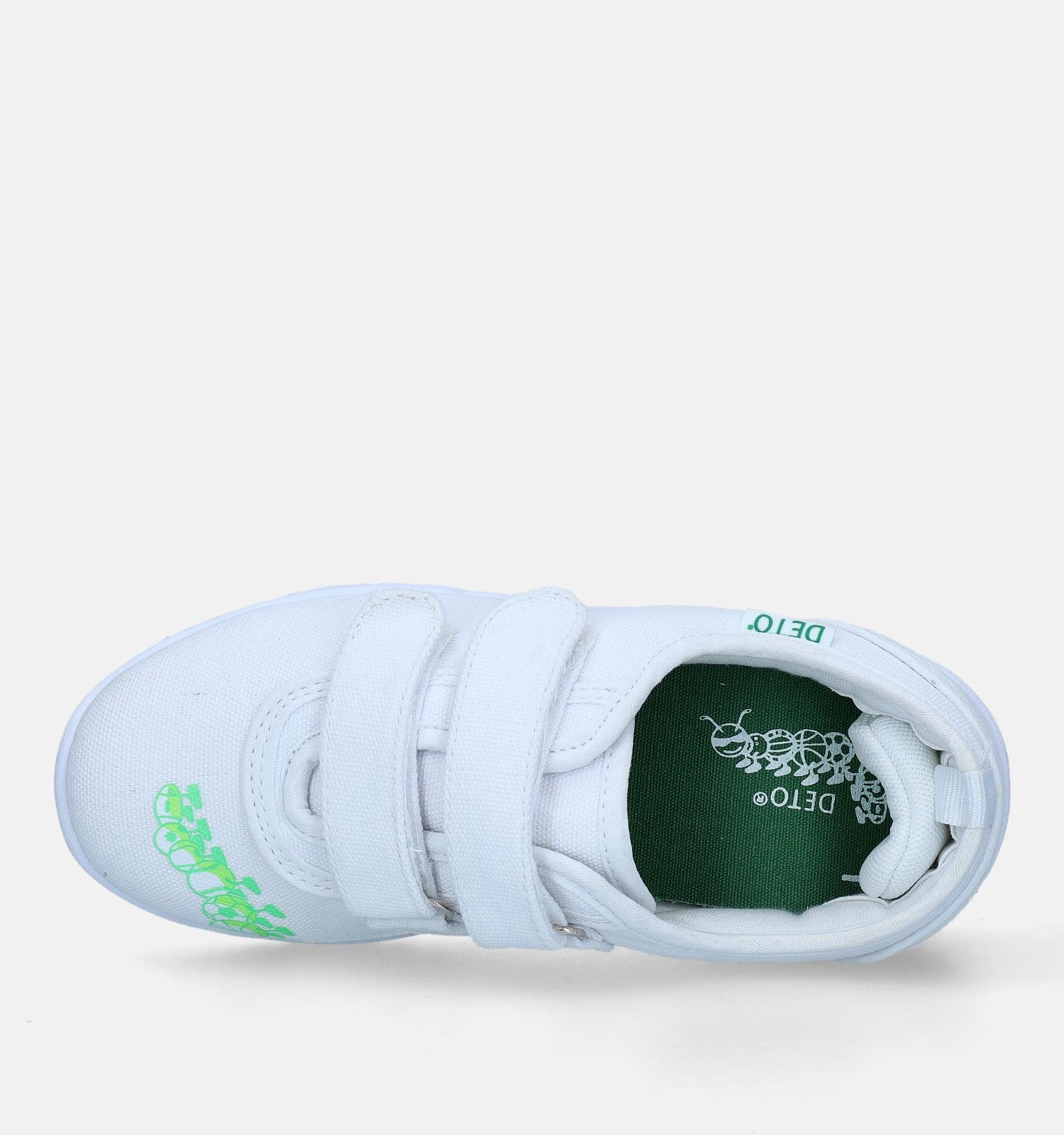 Raadplegen dorst semester Deto Witte Turnpantoffels met Velcro | Meisjes,Jongens Sportschoenen