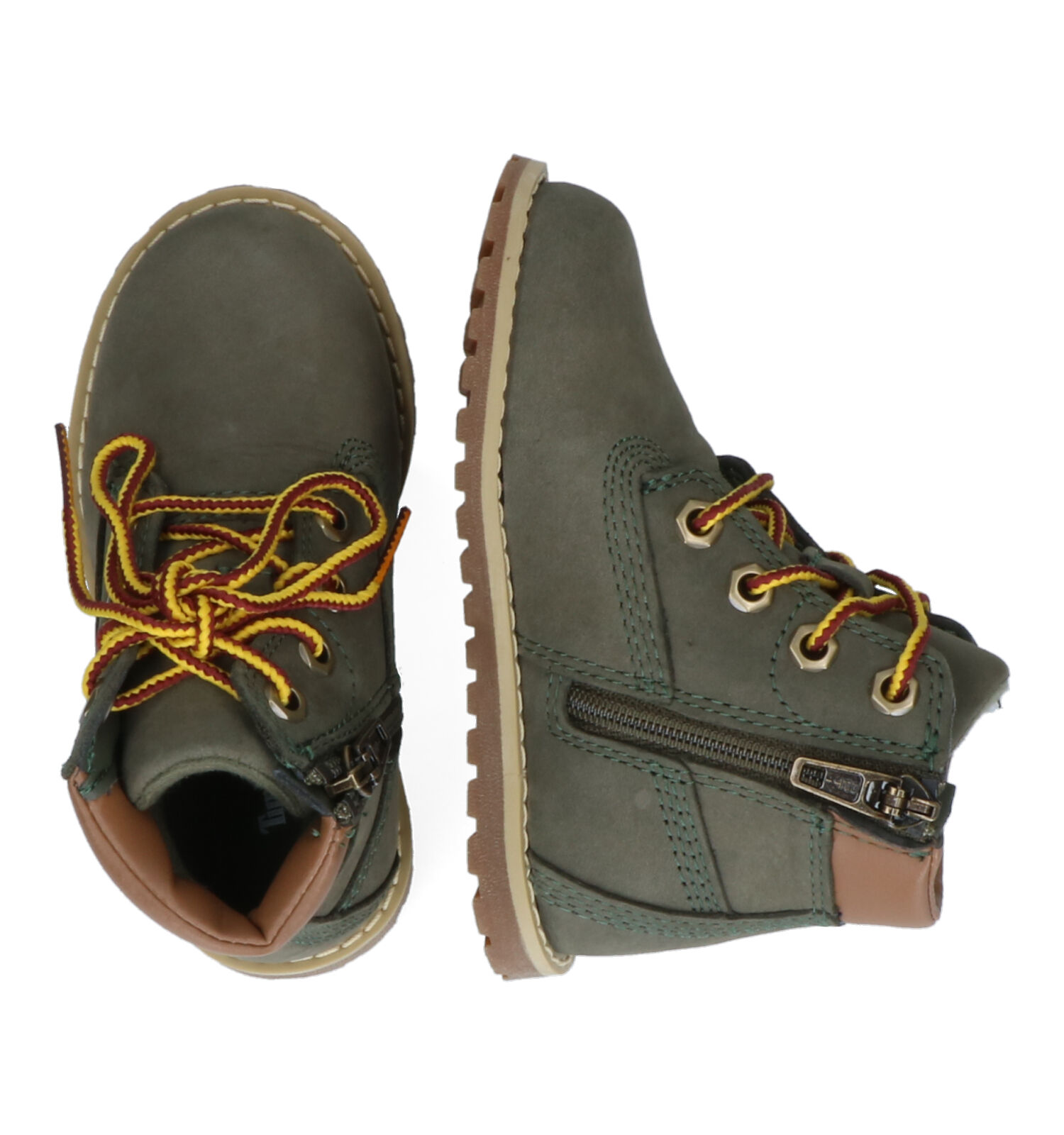 Sjah kussen Artefact Timberland Pokey Pine Kaki Boots | Jongens Boots,Babyschoenen