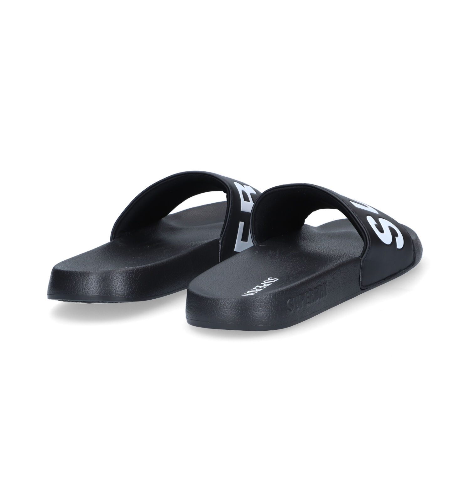 Superdry Code Core Claquettes de piscine en Noir Hommes Nu pieds