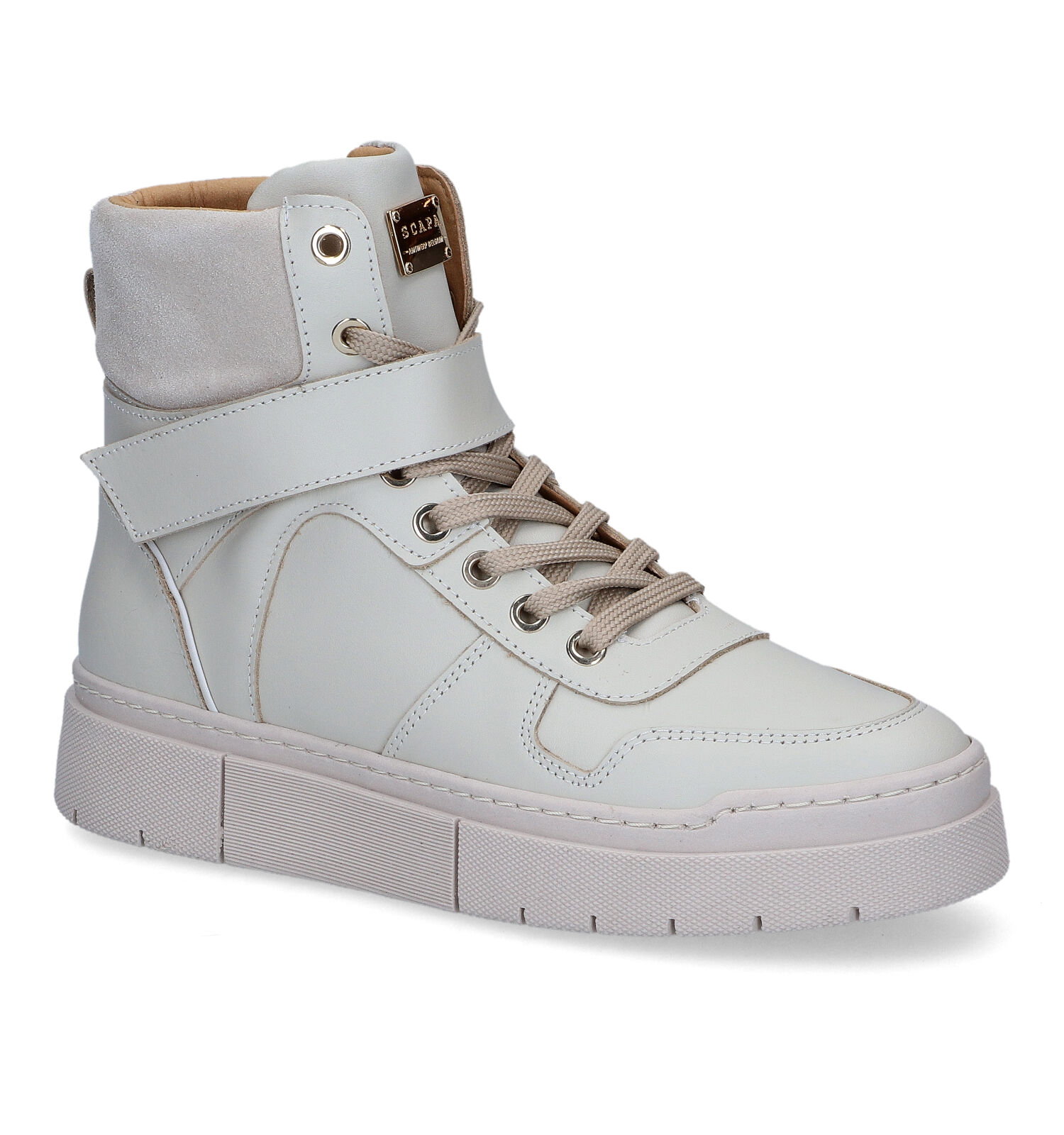 Ecru high hotsell top sneakers