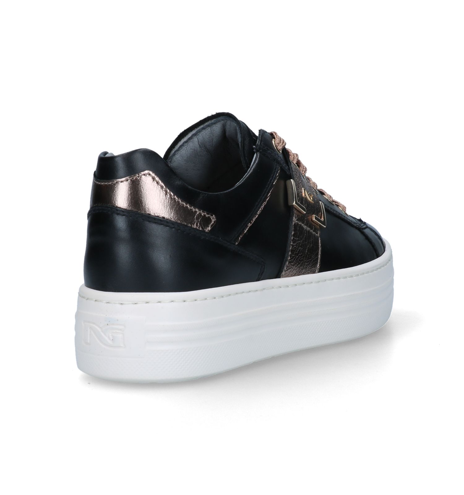 Platform best sale sneakers zwart