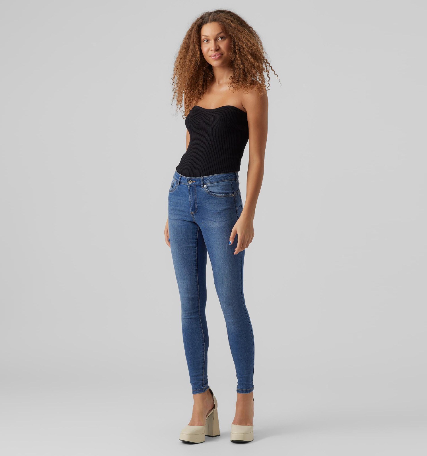 mond Renderen ui Vero Moda Alia Blauwe Skinny jeans L30 | Dames Jeans