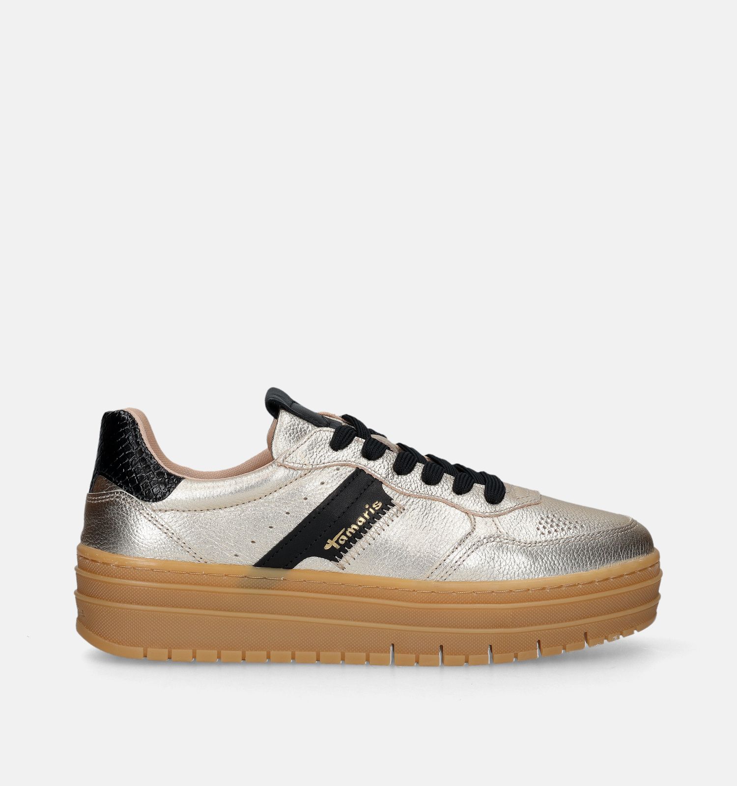 Tamaris Gouden Platform sneakers Dames Sneakers Online op TORFS.BE