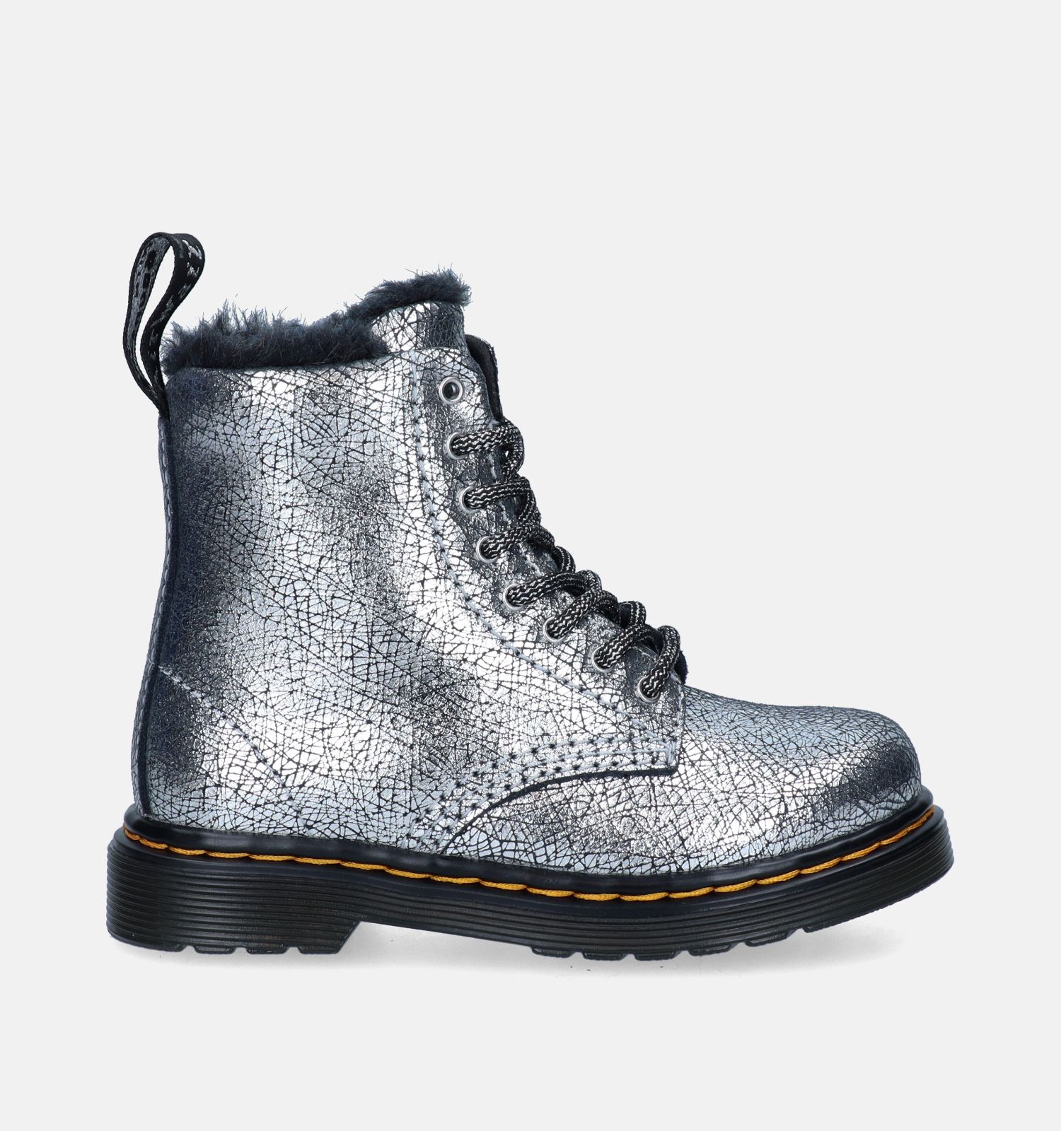 Dr Martens 1460 Serena Zilveren Boots Meisjes Boots  